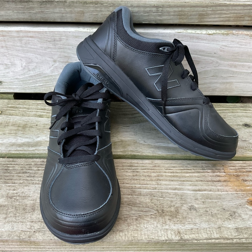 New Balance Black Leather Sneakers Lace Up WW813BK Woman’s Size 12 D Walking
